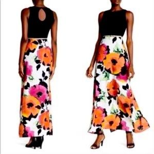 Eliza J New York Bold Floral Print Maxi 8